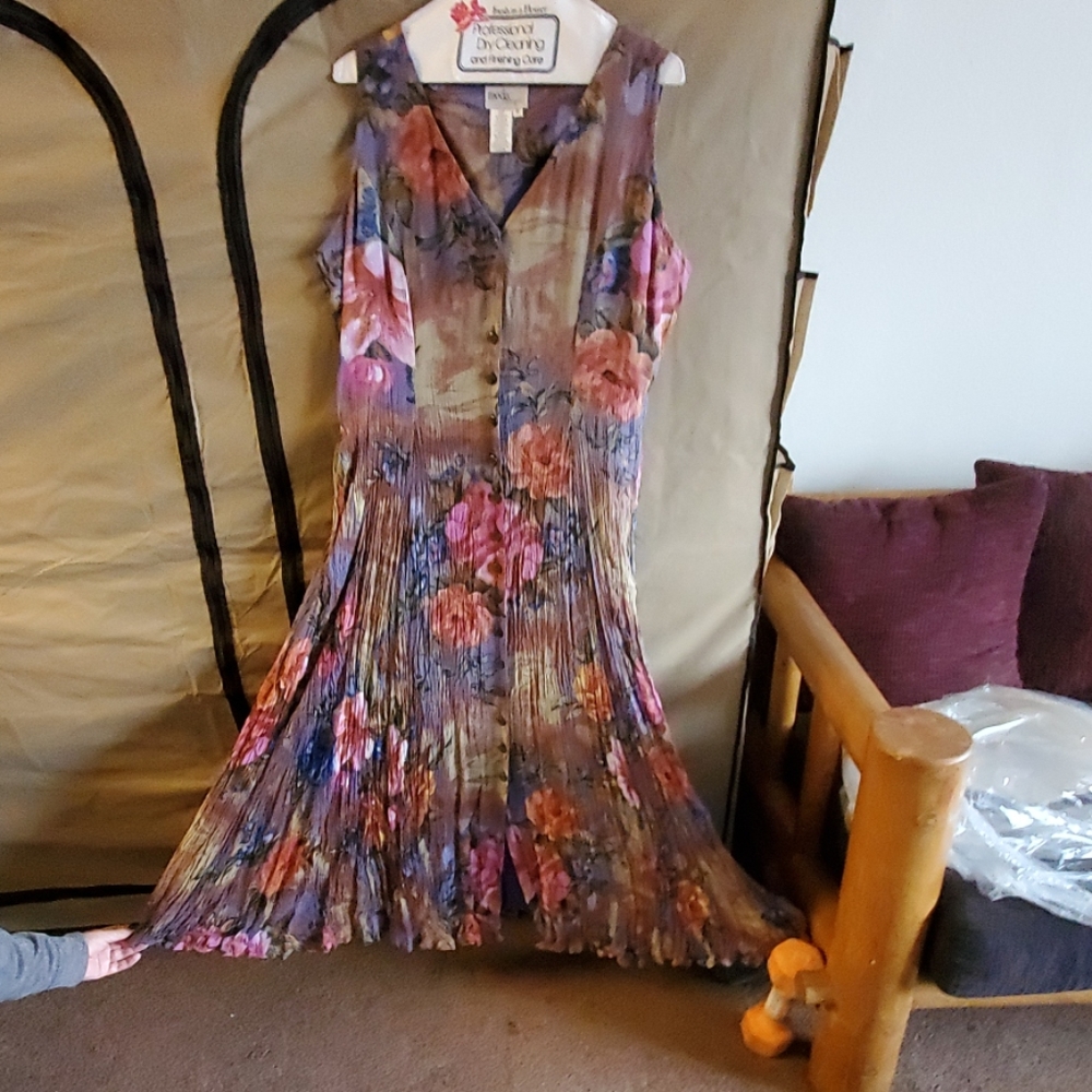 Moda Scrunched floral print summer dress